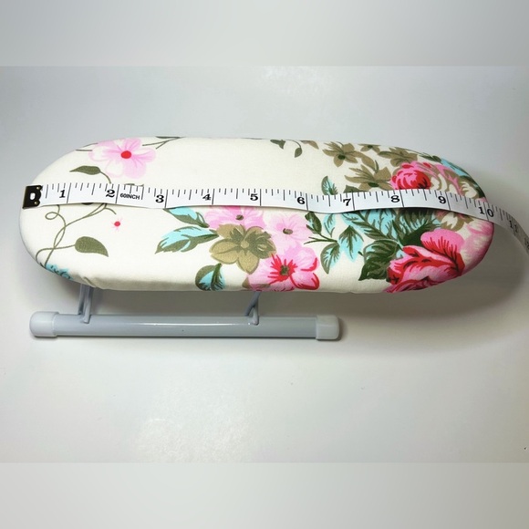 Mini Floral Foldable Portable Ironing Board Dorm Desktop Travel Compact Small - Picture 5 of 6